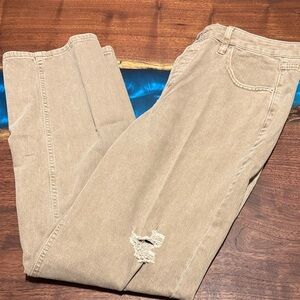 wild fable Beige High-Rise Straight-Leg Pants